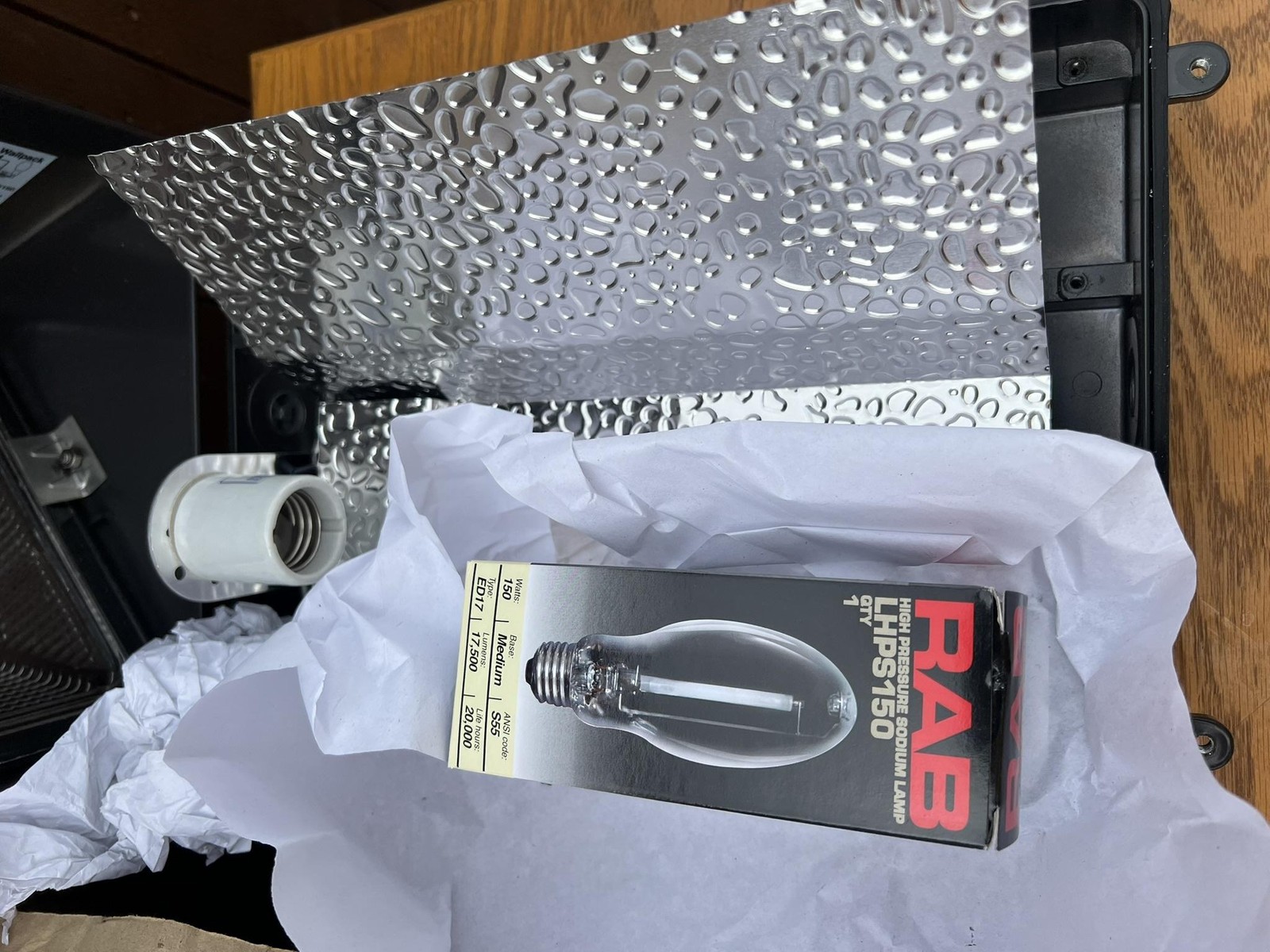 RAB WP2SM150 High Pressure Sodium Wallpack Light 150W 120V Outdoor New Open Box