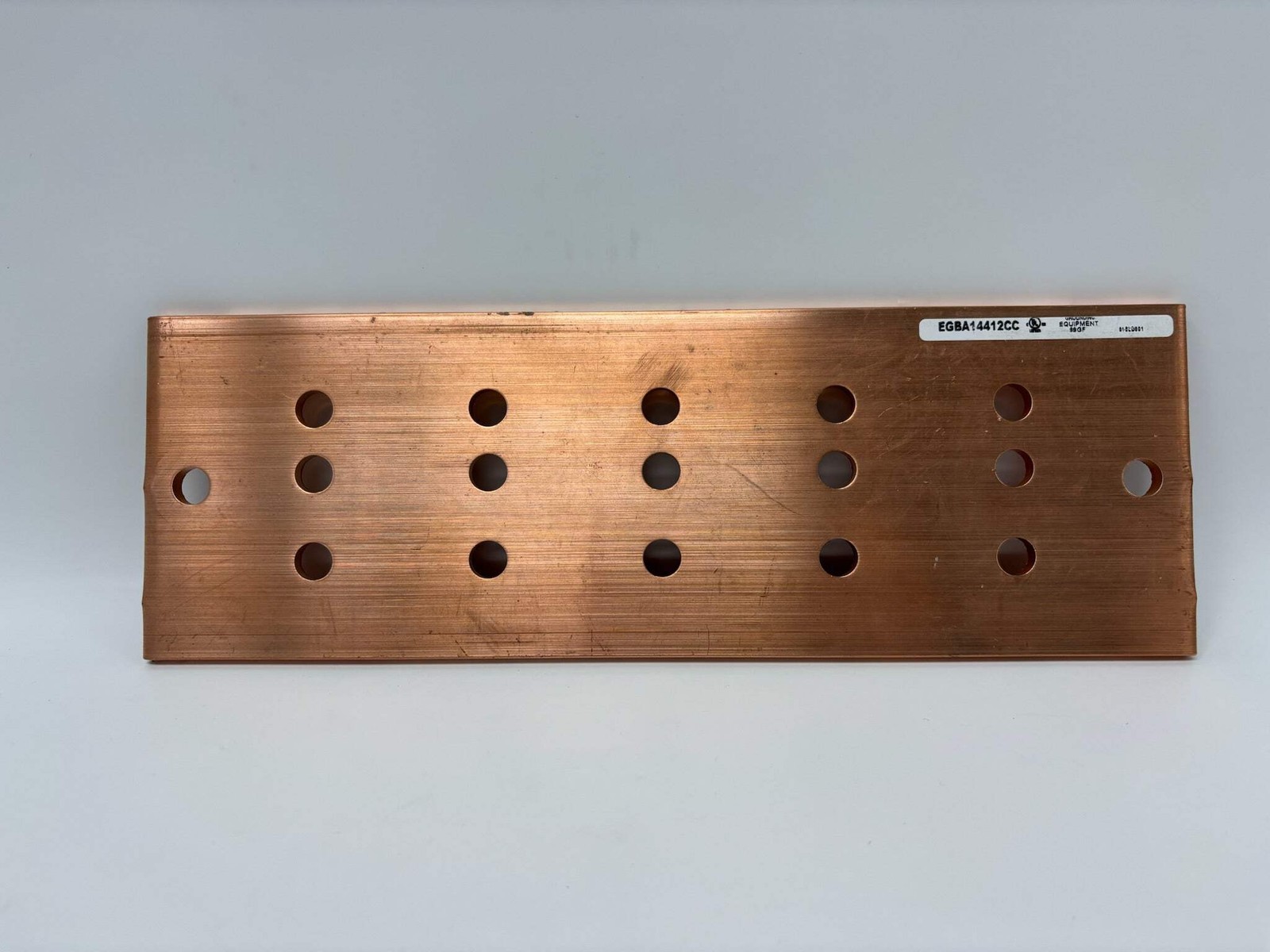 nVent ERICO EGBA14412CC Copper Grounding Busbar With Insulators and Brackets