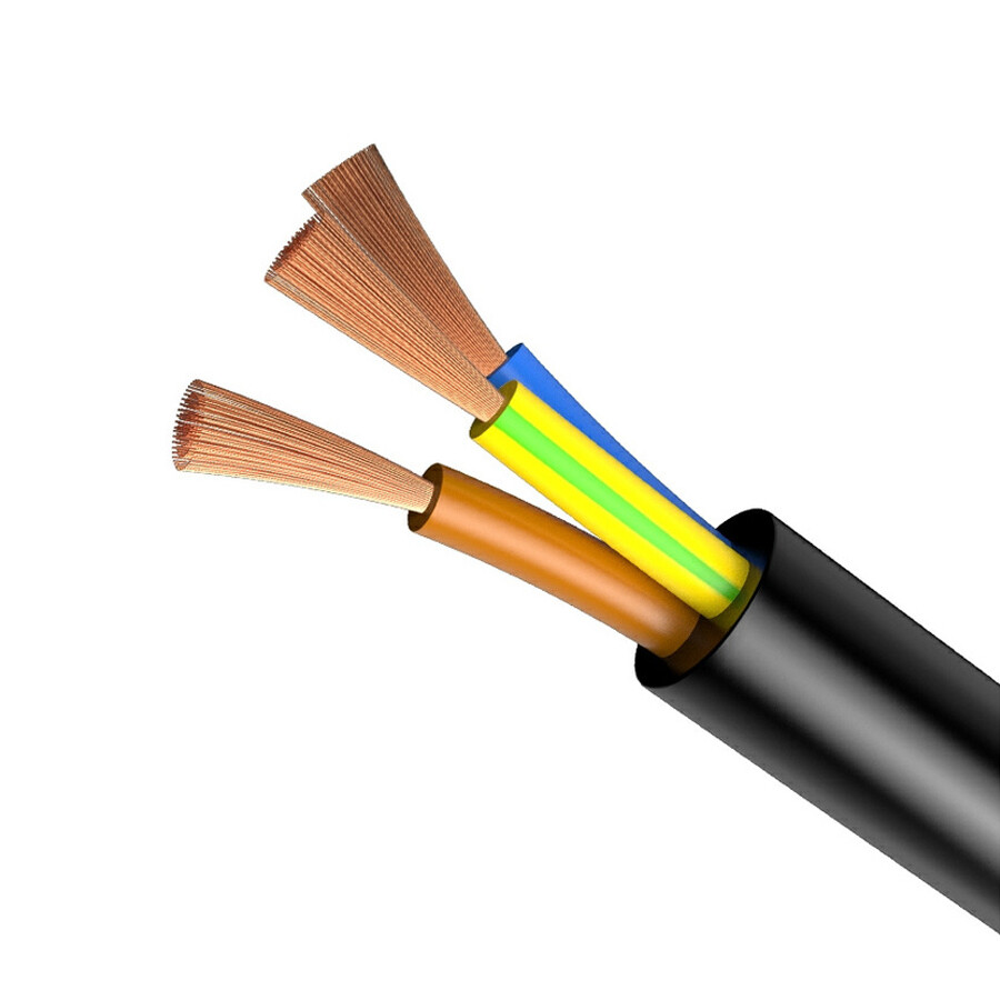 0.12-6mm² Flex Wire Copper 2/3/4/5/6/8/10 Cores Electrical Cable PVC Insulation