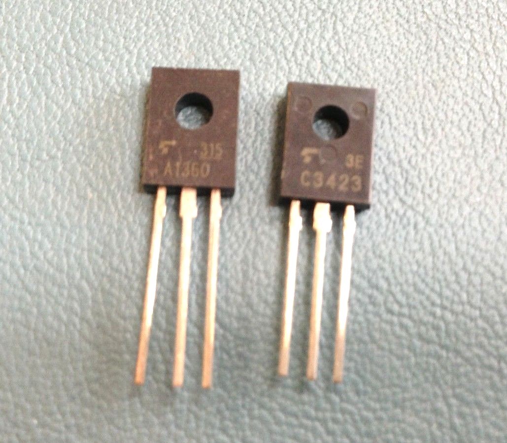 10 PAIRS OF 2SA1360 + 2SC3423 BY TOSHIBA TO126