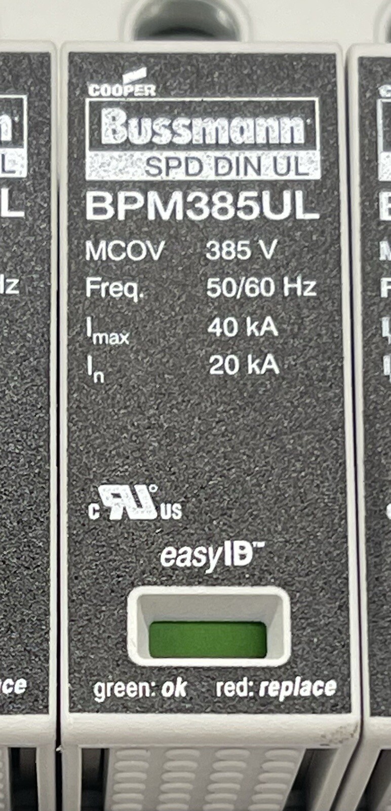 Cooper Bussmann BSPM3480WYG Surge Arrester w/ 3 BPM385UL modules, US Seller, NEW