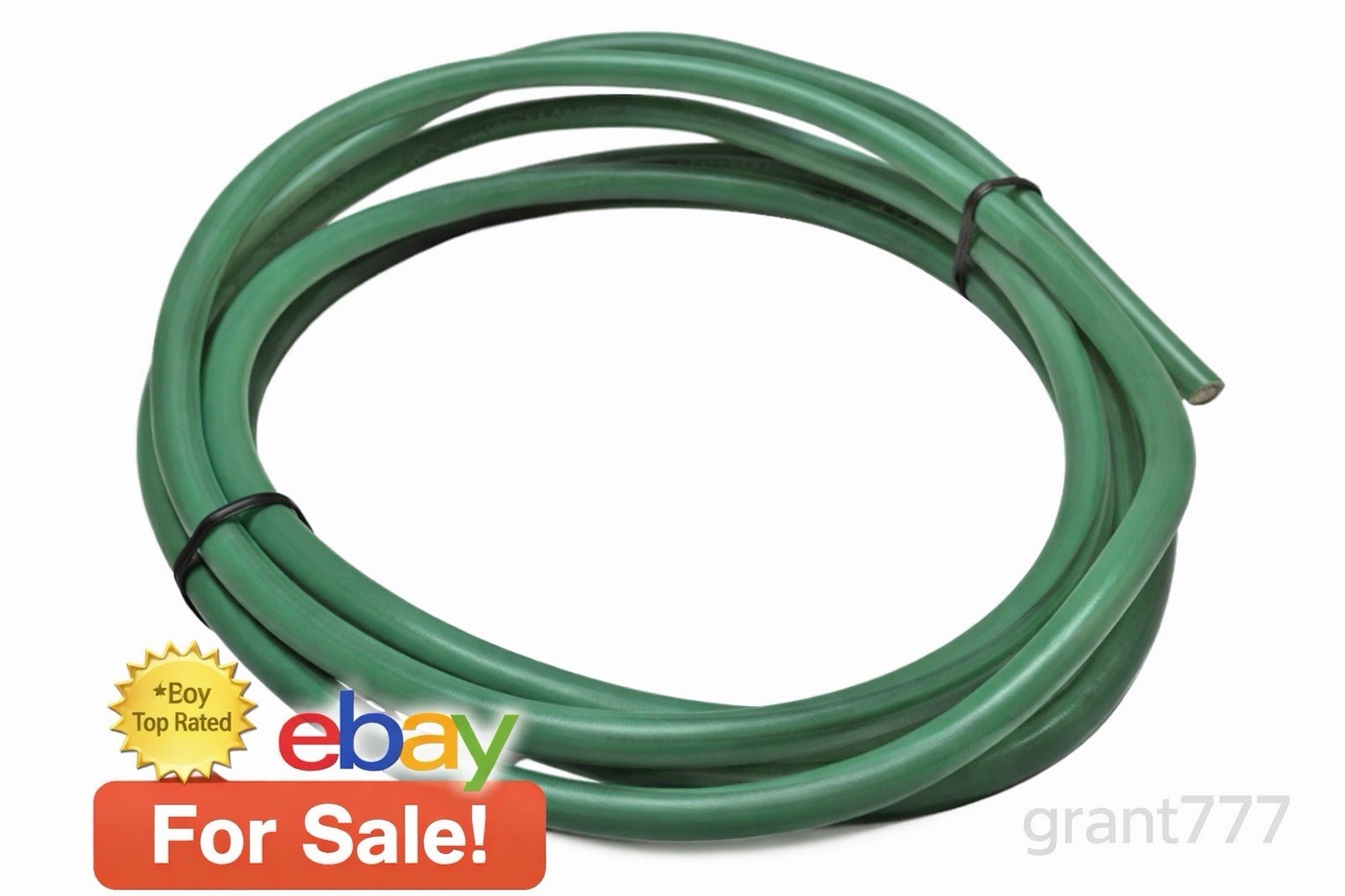 5 Ft Green 10 AWG Solid Copper Wire 10 Gauge Green Ground Wire 5ft TV Satellite