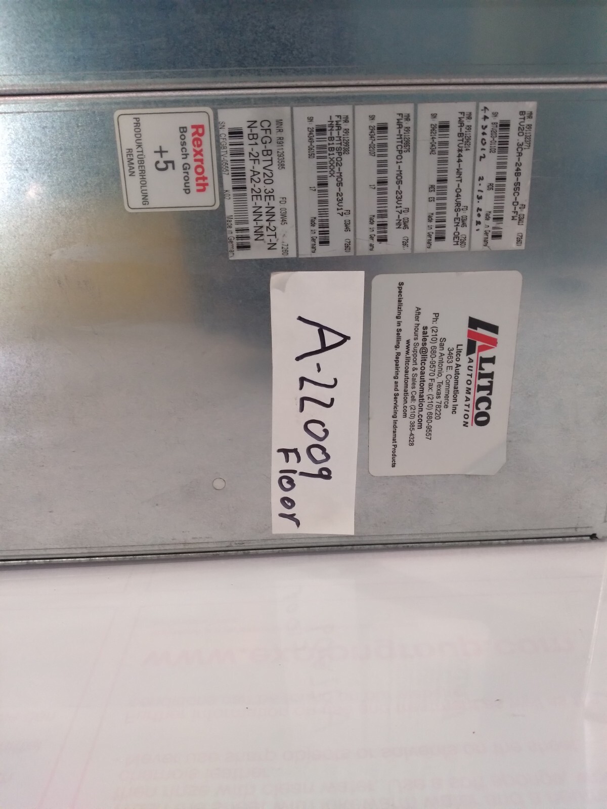 REXROTH INDRAMAT SYSTEM200 BTV20 BTV20.3CA-24B-55C-D-FW FWA-BTV*44-WNT-04VRS-EN-