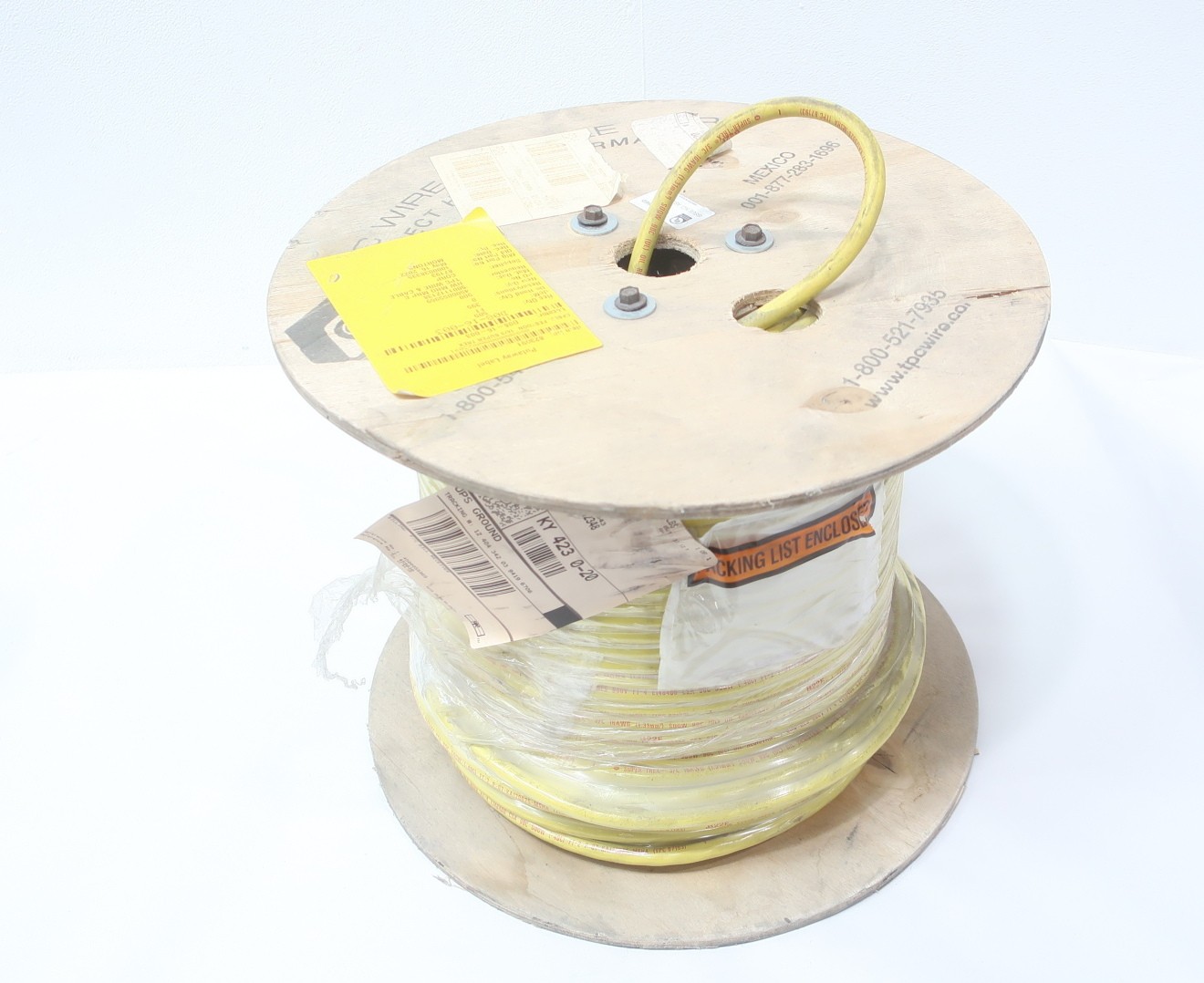 Tpc Wire 87193 Yellow Portable Cord 395ft