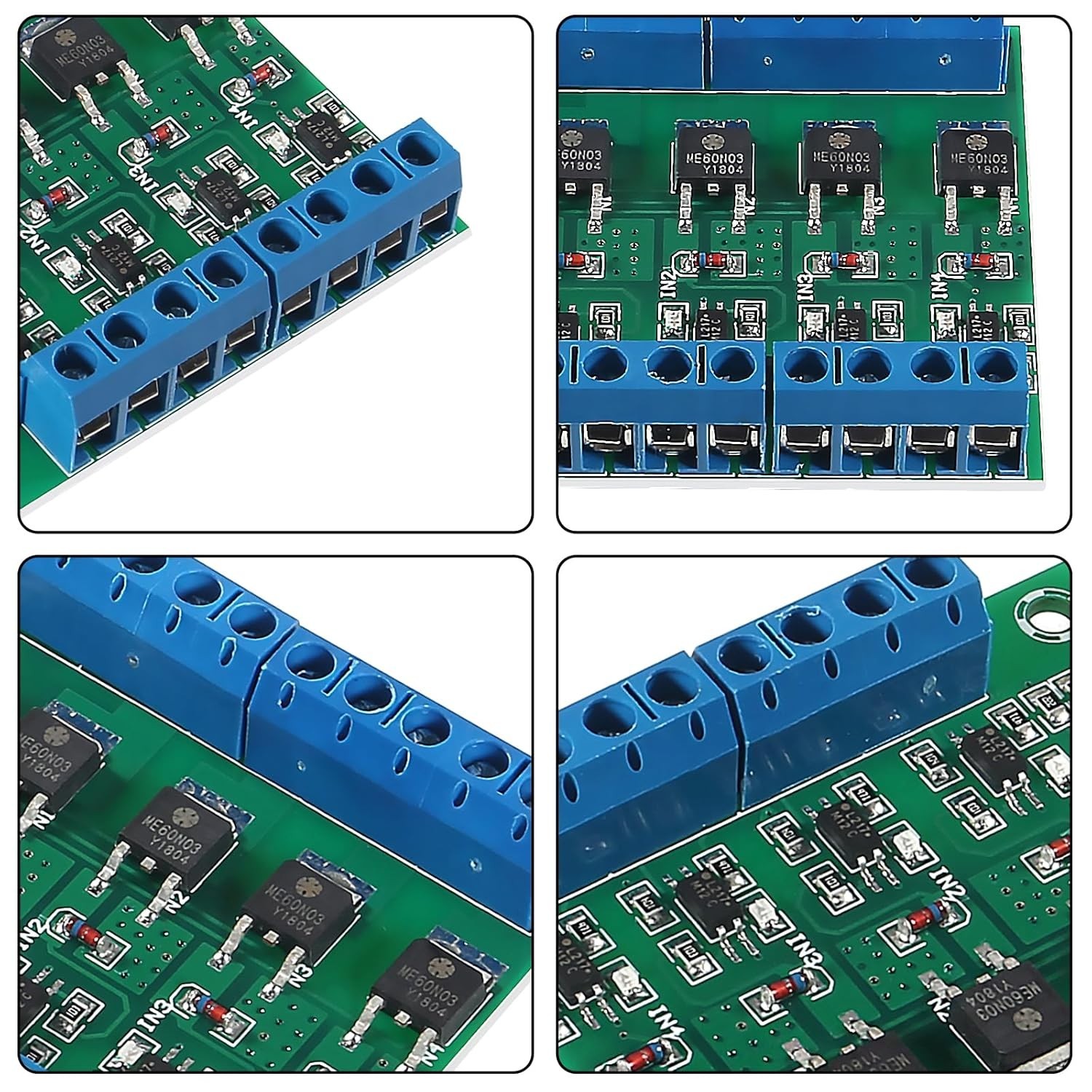 3pcs 4-Channel Circuit Board MOS FET PWM 3-20V to 3.7-27VDC 10A Driver Module