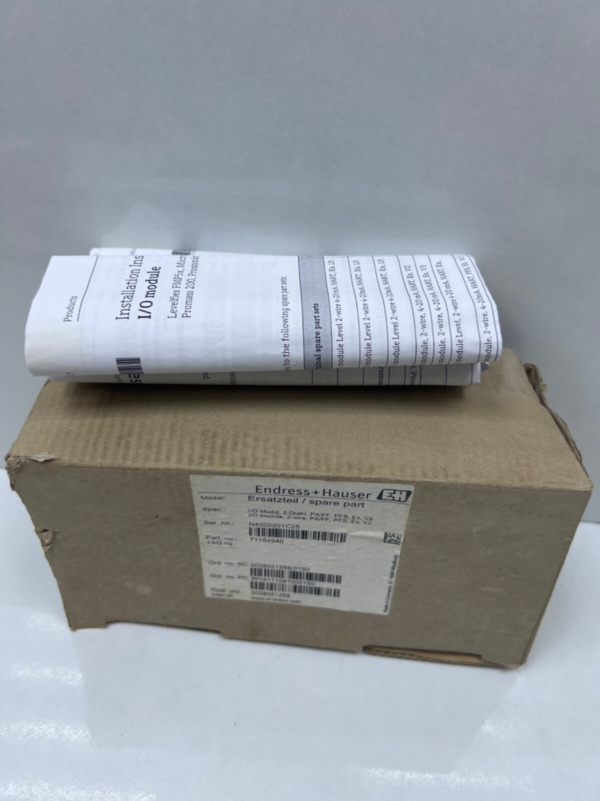 Ersatzteil / spare part (71164940), Endress+Hauser