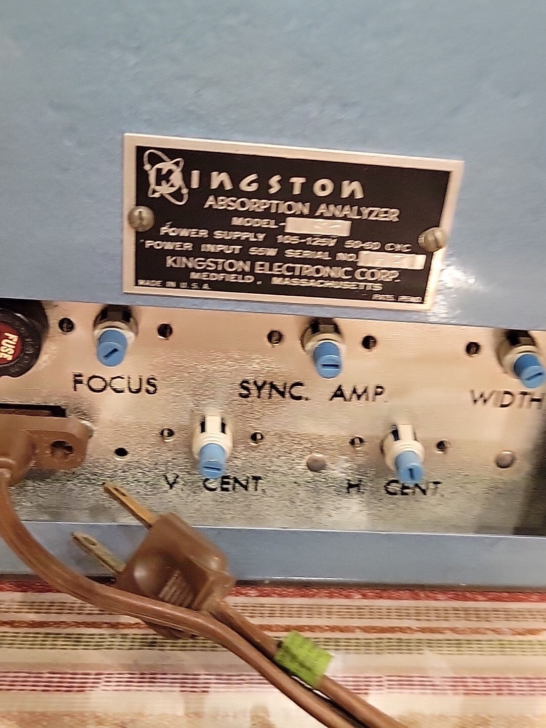Vintage Kingston Absorption Analyzer VS4-C1 Kingston Electronic Corporation