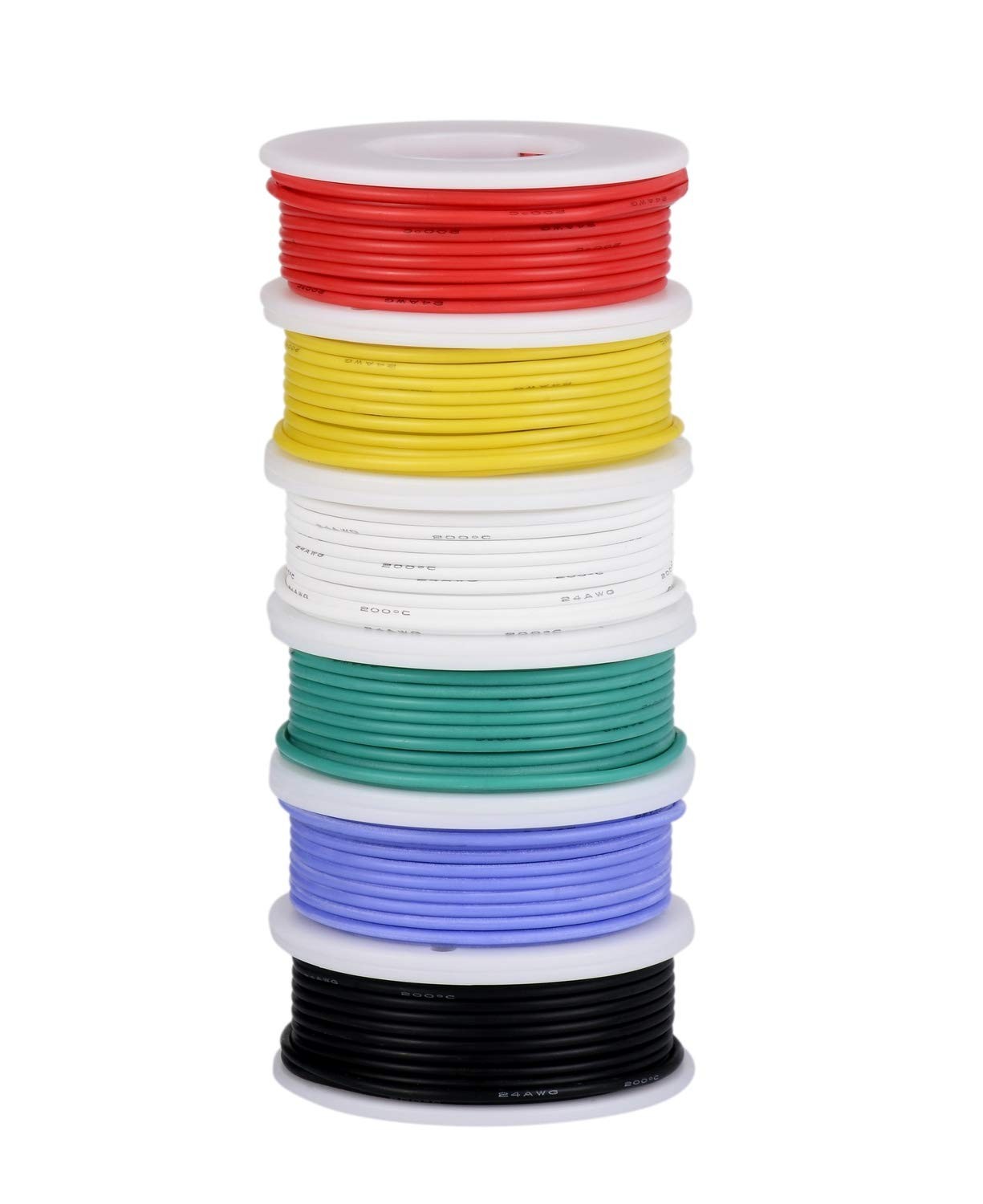 High-Performance Silicone Rubber Wire – 100 Strands – 600V Rated, 23ft Lengths