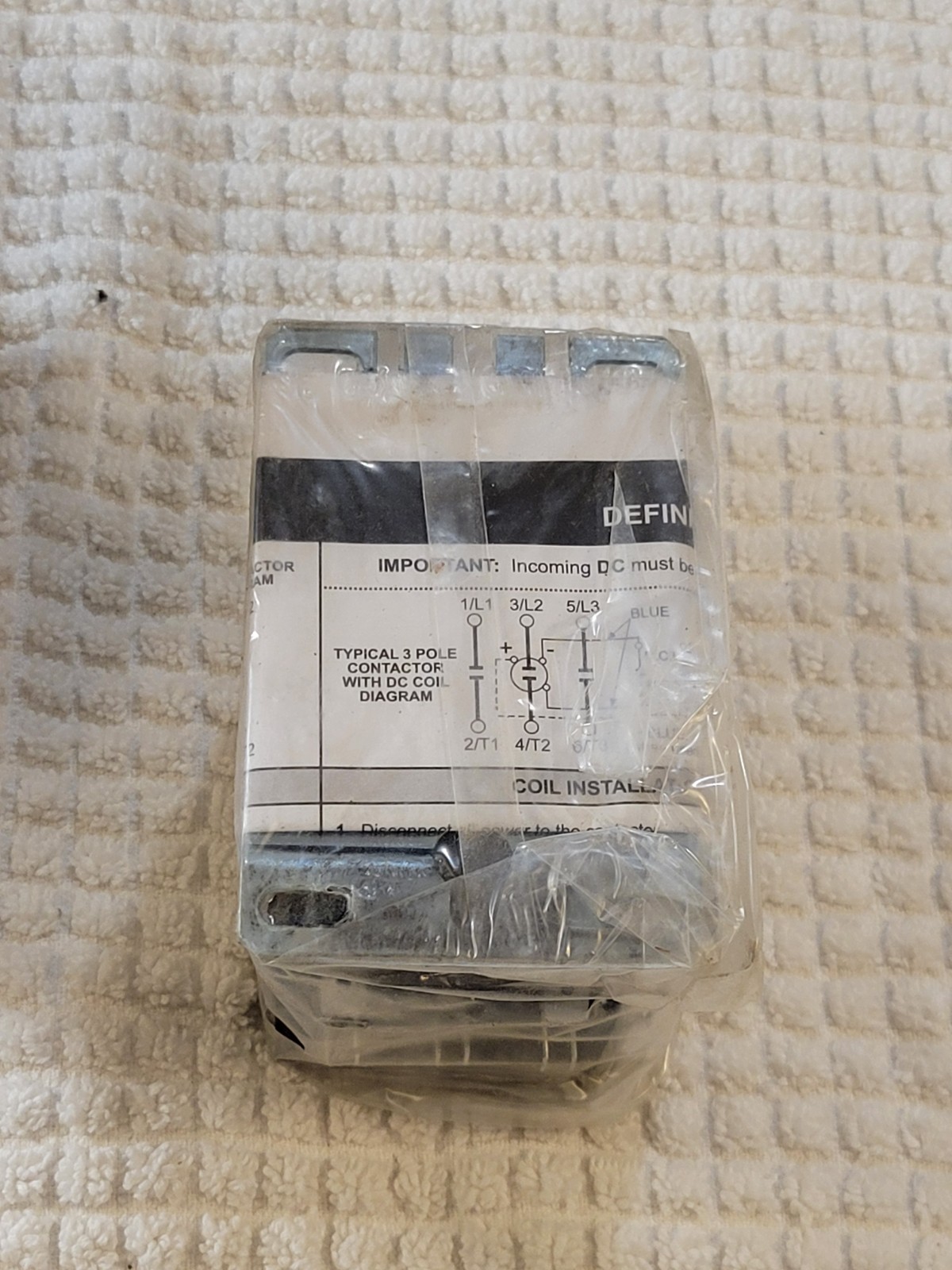 Eaton C25DNF340A 600V 40/60A Contactor New in Box style D125DNF340A Series D1