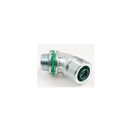 Bridgeport 454-SLT, 1-1/2″, Iron, 45D, Liquid Tight Connector, 1Pc