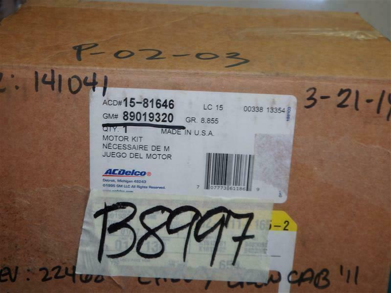 ACDelco 89019320 15-81646 Fan Blower/ Motor Kit 30 Days Warranty Fast Shipping