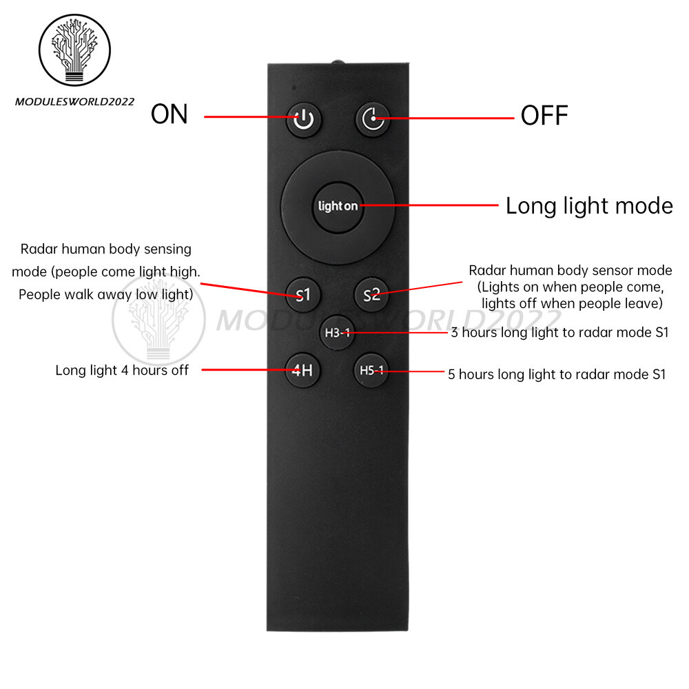 3.2V 3.7V Radar Human Body Sensor Solar Light Circuit Board Driver with Memory