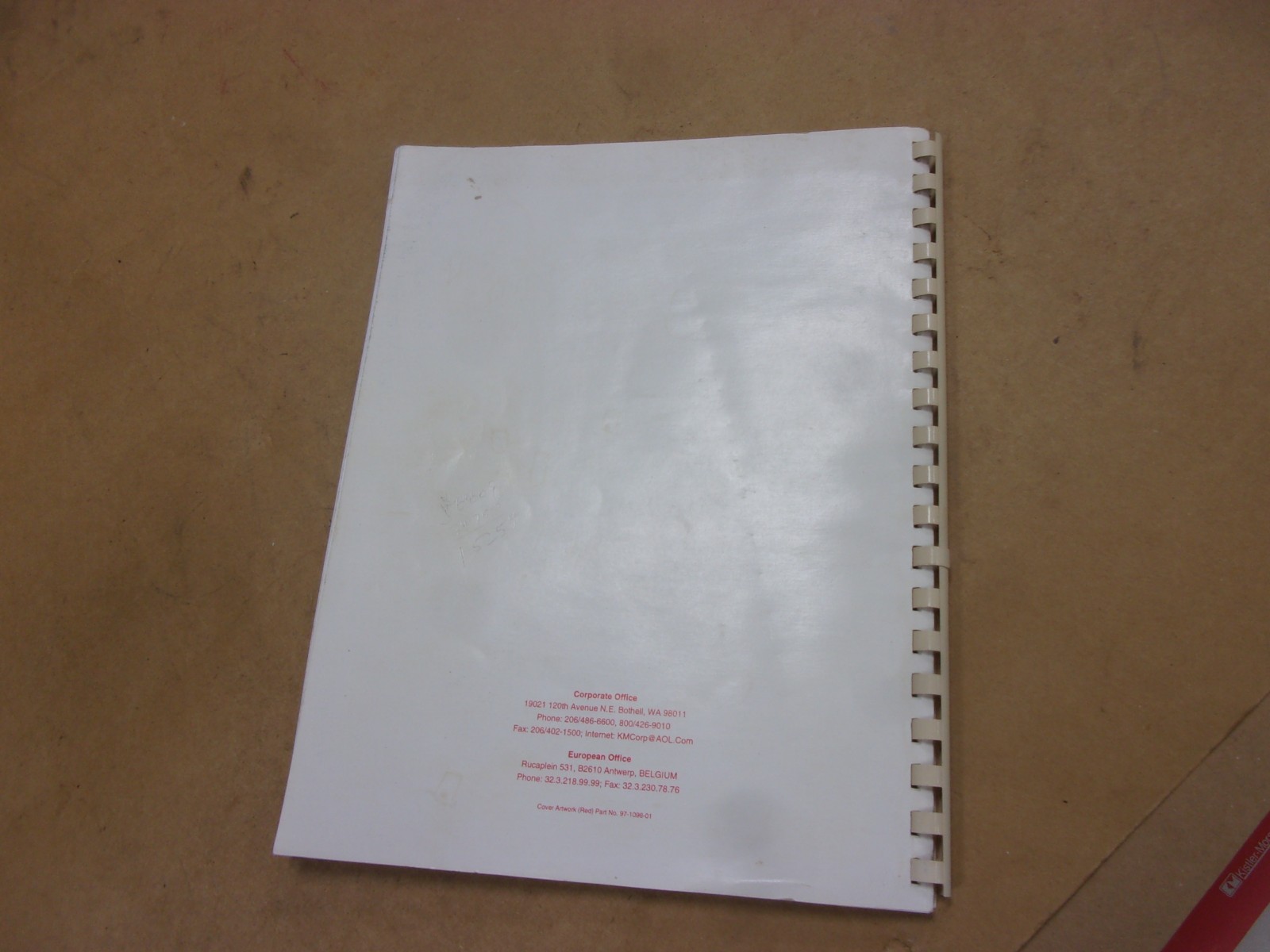 Kistler Morse 1020 Weight Indicator Troubleshooting Service Training Manual Book