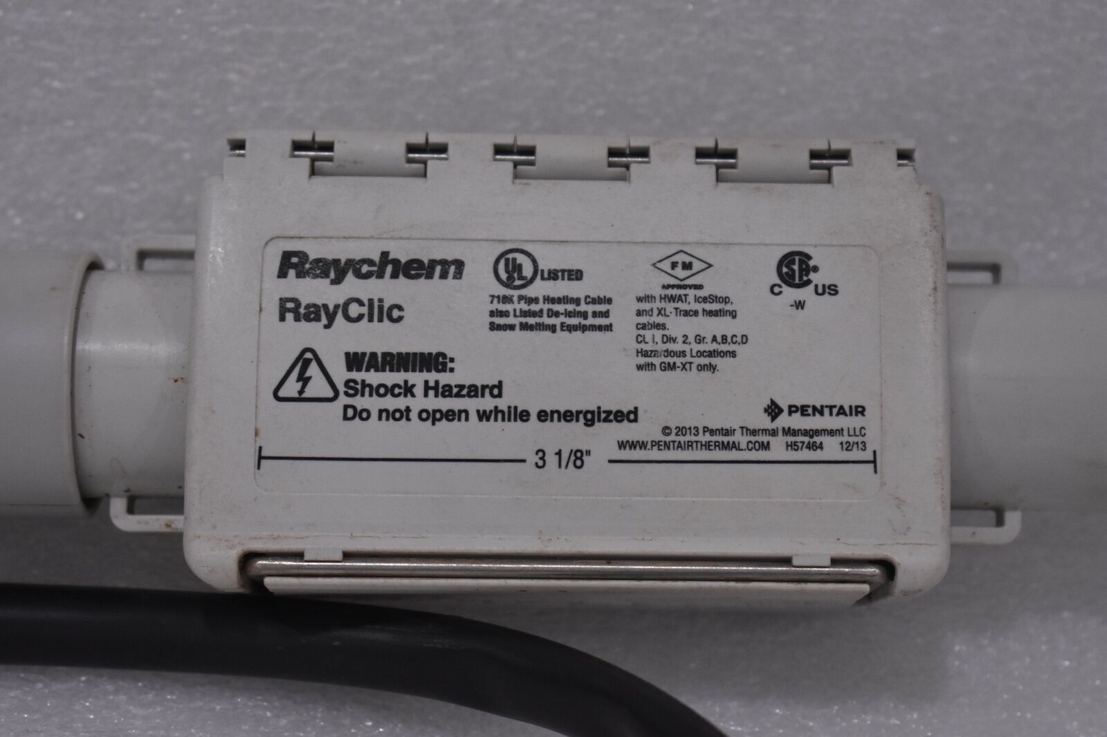 RAYCHEM RAYCLICK POWER CONNECTION KIT W/ HUBBLE HBL4570C 15A TWIST-LOCK PLUG