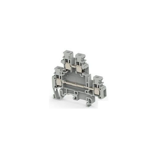 TE Connectivity 1SNA115271R2200, 12 AWG, Gray, Feed-Through Terminal Block, 1 pc