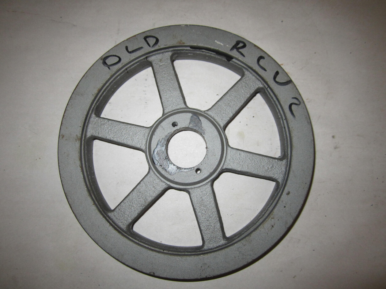 TB Woods Cast Iron Double Groove Light Duty Sheave, Model 2BK100QT, Used