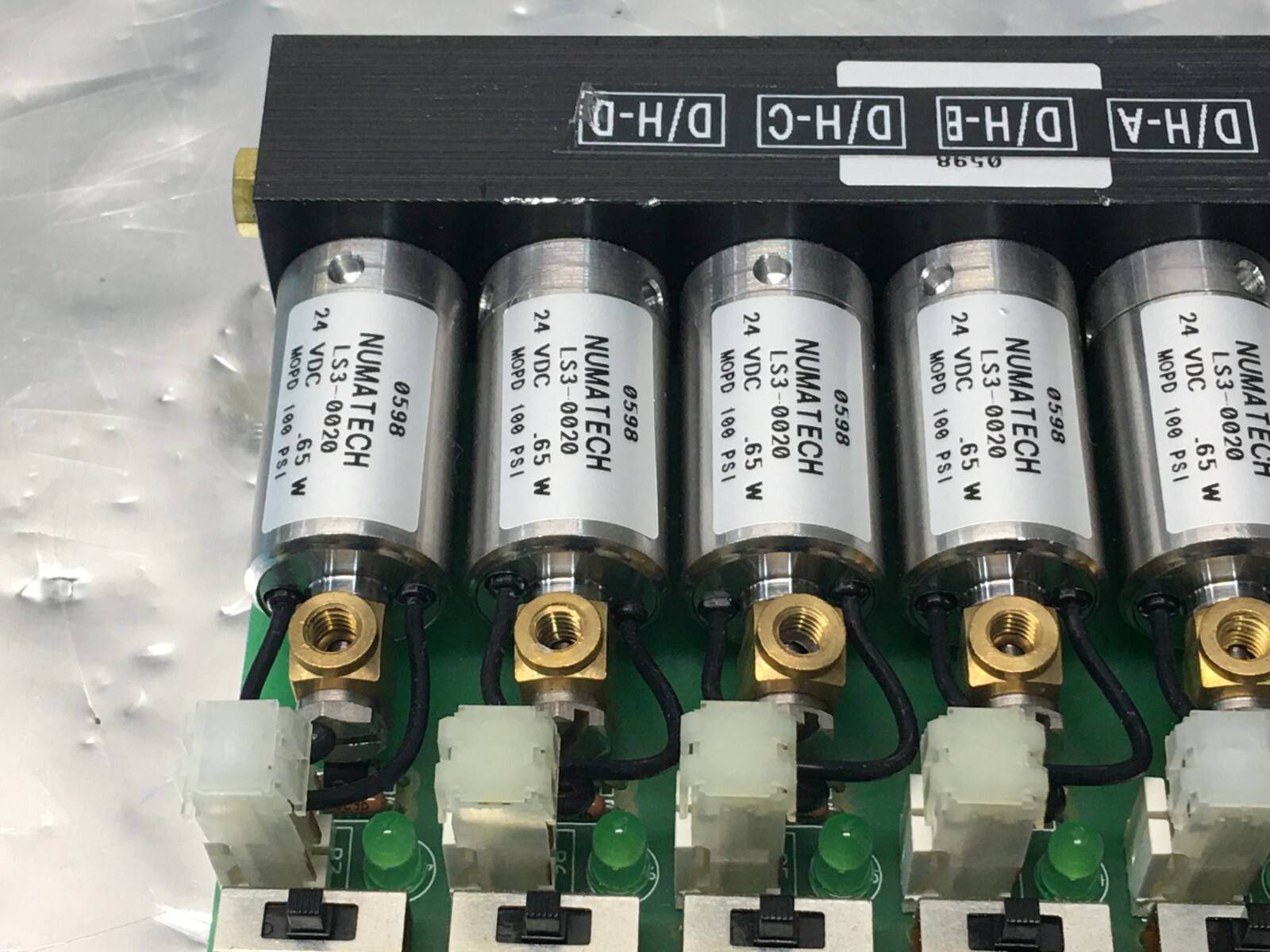 Numatech CED126-0078TF “S” 24 VDC Valve Card, 3401-0004, LS3-0020, 132269