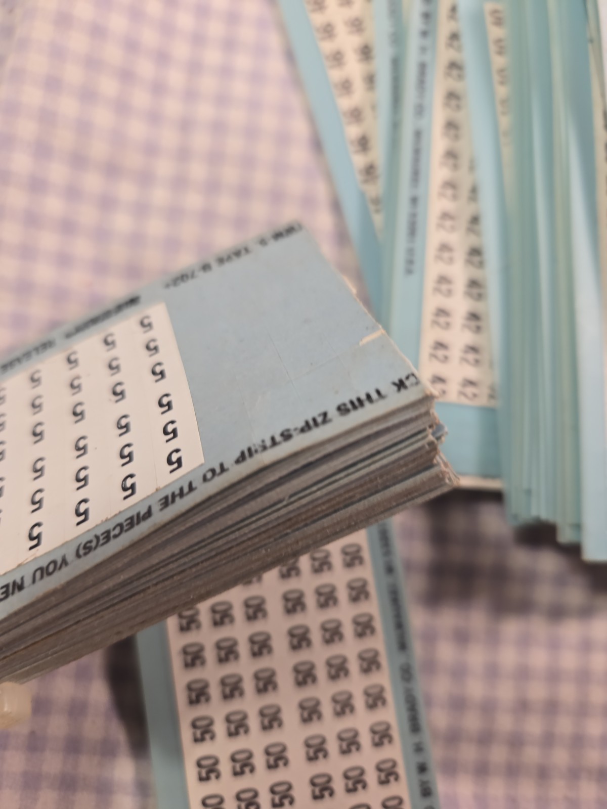 Panduit Pan-Code Insta-Code Wire Marker Cards PSCB-3 Mixed Label Lot NOS