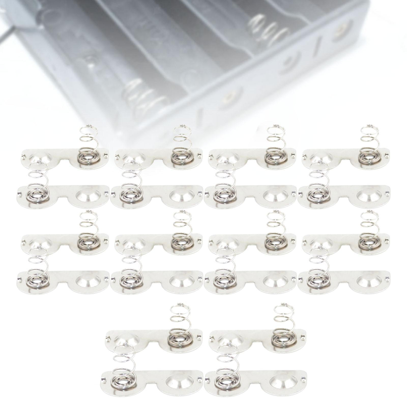 20Pcs AA Battery Spring Replacement Metal Contacts Plates for Battery Case