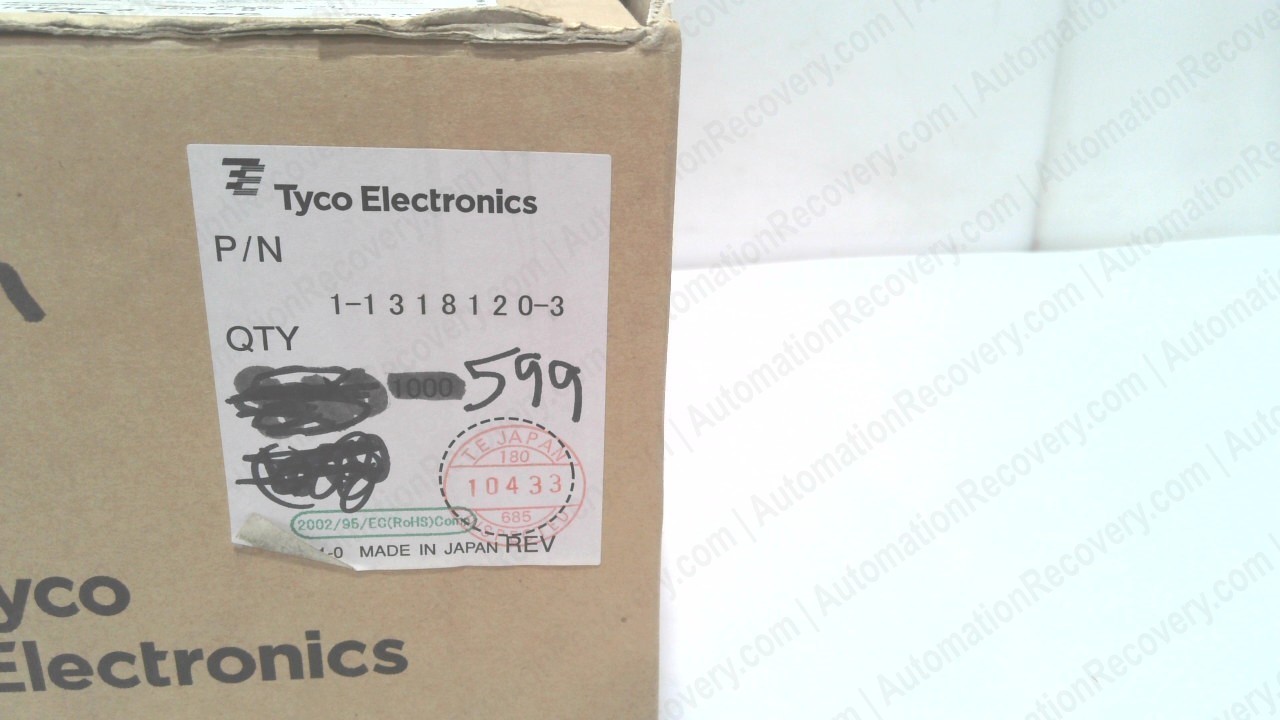 TYCO ELECTRONICS 1-1318120-3 – BOX OF 1000, REV G, RECEPTACLE HOUSING, N #348244