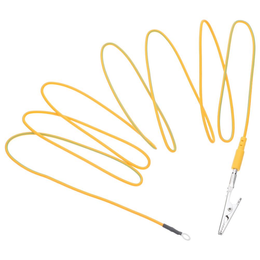 5Pcs Lightweight Anti Static Ground Cable Cord with Metal Clamps for Home Safety
