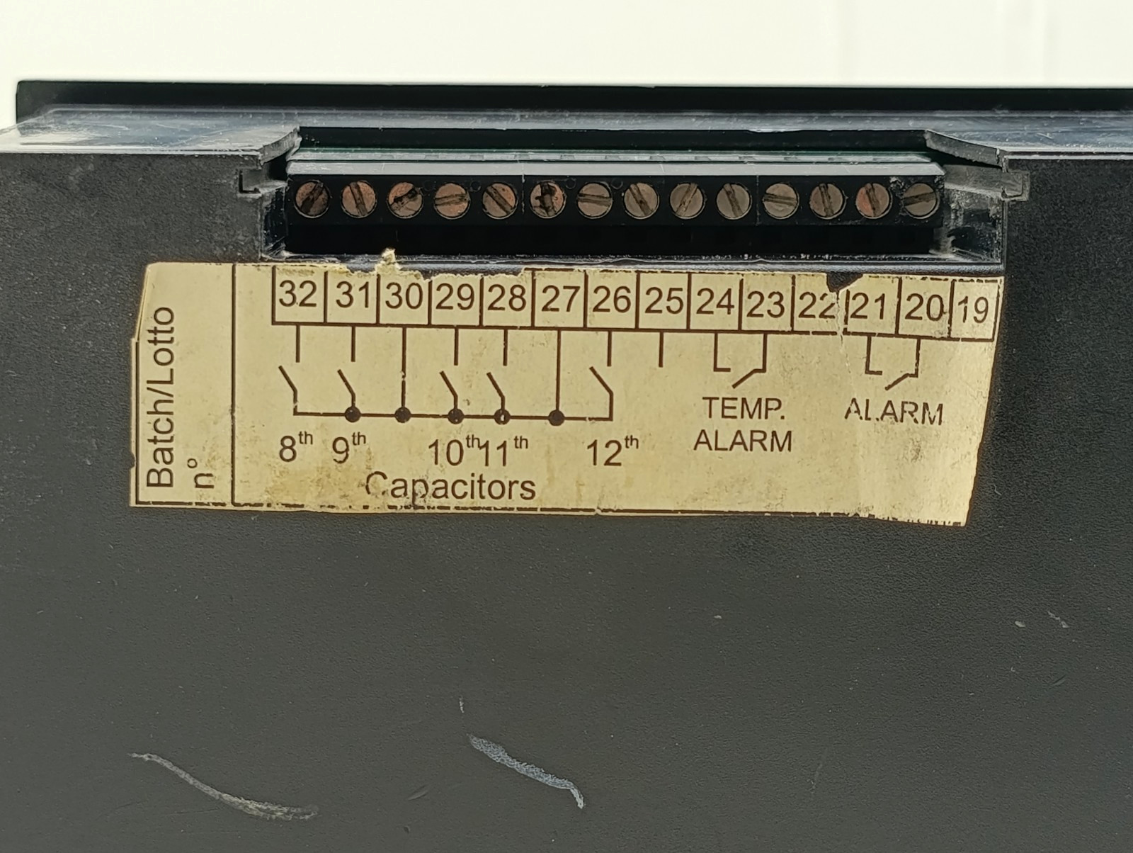 Dossena & C. Automatic Power Factor Regulator Type RFV12 Correction / 400V 50Hz