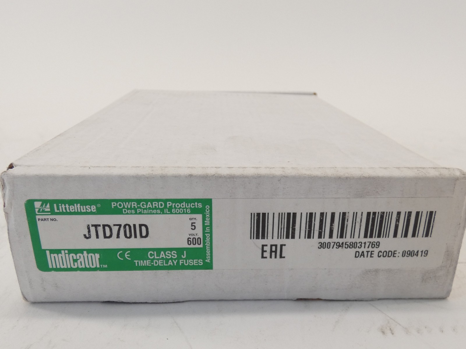 *Box of 5* Littelfuse JTD70ID Time Delay 70A Fuse 600VAC Indicator Class J – …