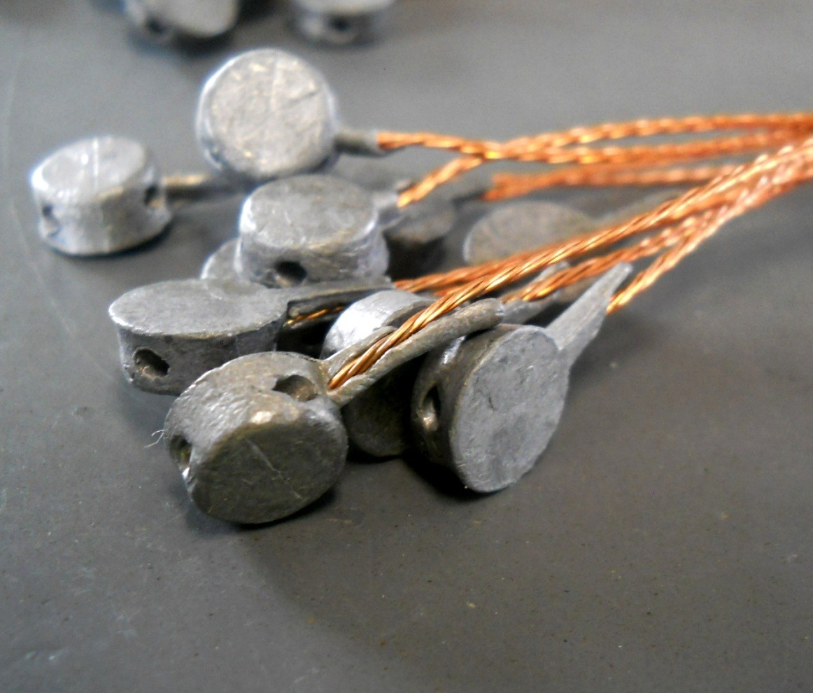 20 LEAD & COPPER WIRE TAMPER PROOF SECURITY CRIMP SEALS MILITARY 6 INCH