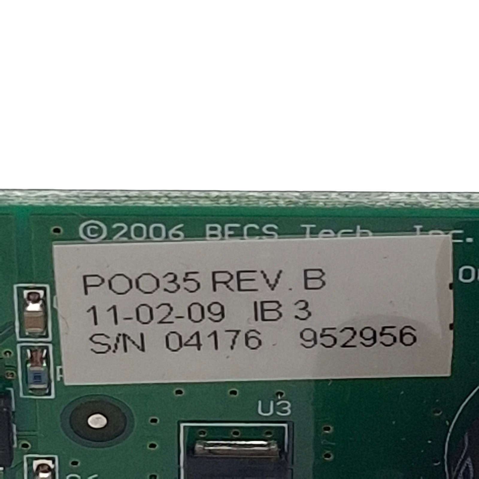 Parker 952956 1200342 POO35 REV.B Sporlan IB3 Interface Board, 24VDC, SDR-3/X