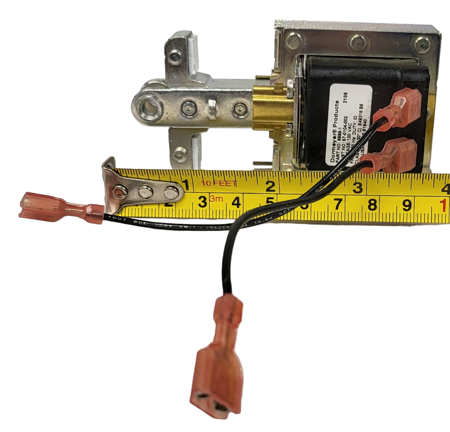 DORMEYER 8999-1 SOLENOID 120V 60HZ CLASS B 130 Celsius DUTY ID E49318 B5