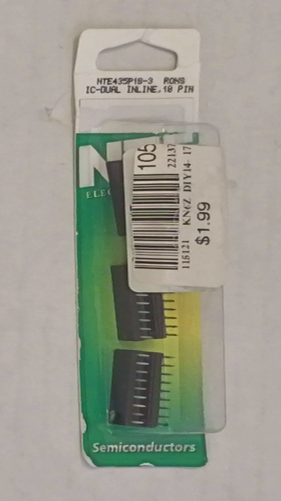 NTE Electronics NTE435P18-3 ROHS IC DUAL INLINE, 18 PN, Lot of 10 packs