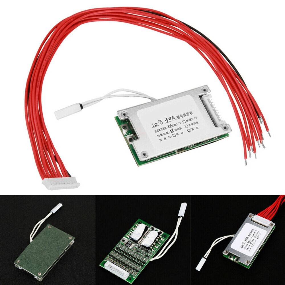 10S 36V 30A Li-ion Cell Battery Protection PCB Board W/Balance Kit/ NEW