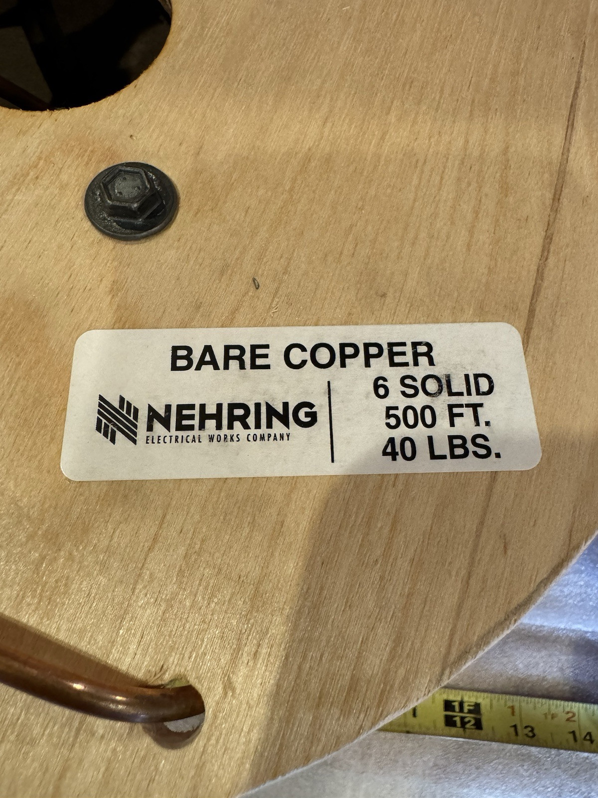BARE COPPER 6 AWG 500′ FEET SOFT ANNEALED GROUND WIRE SOLID