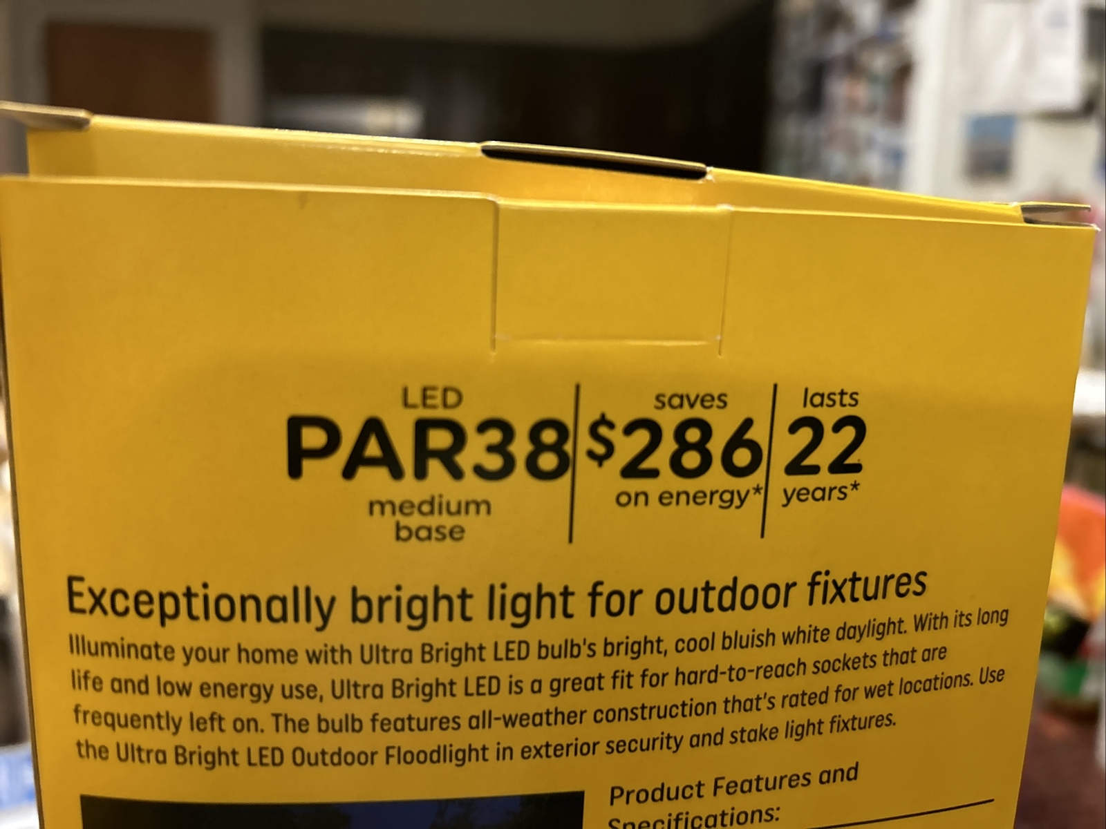 Lot of Three ( 3 ) GE LED 16W PAR38 Bulbs -93128856