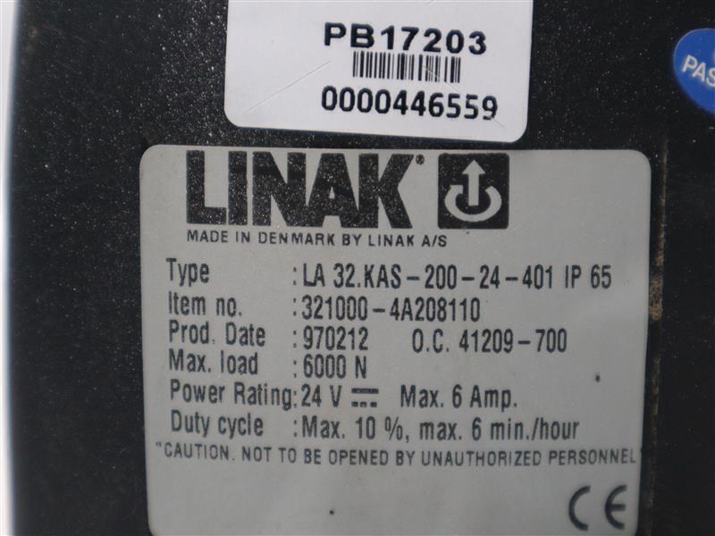 Linak LA 32.KAS-200-24-401 IP 65 Actuator 24V Max. 6Amp 30 Days Warranty