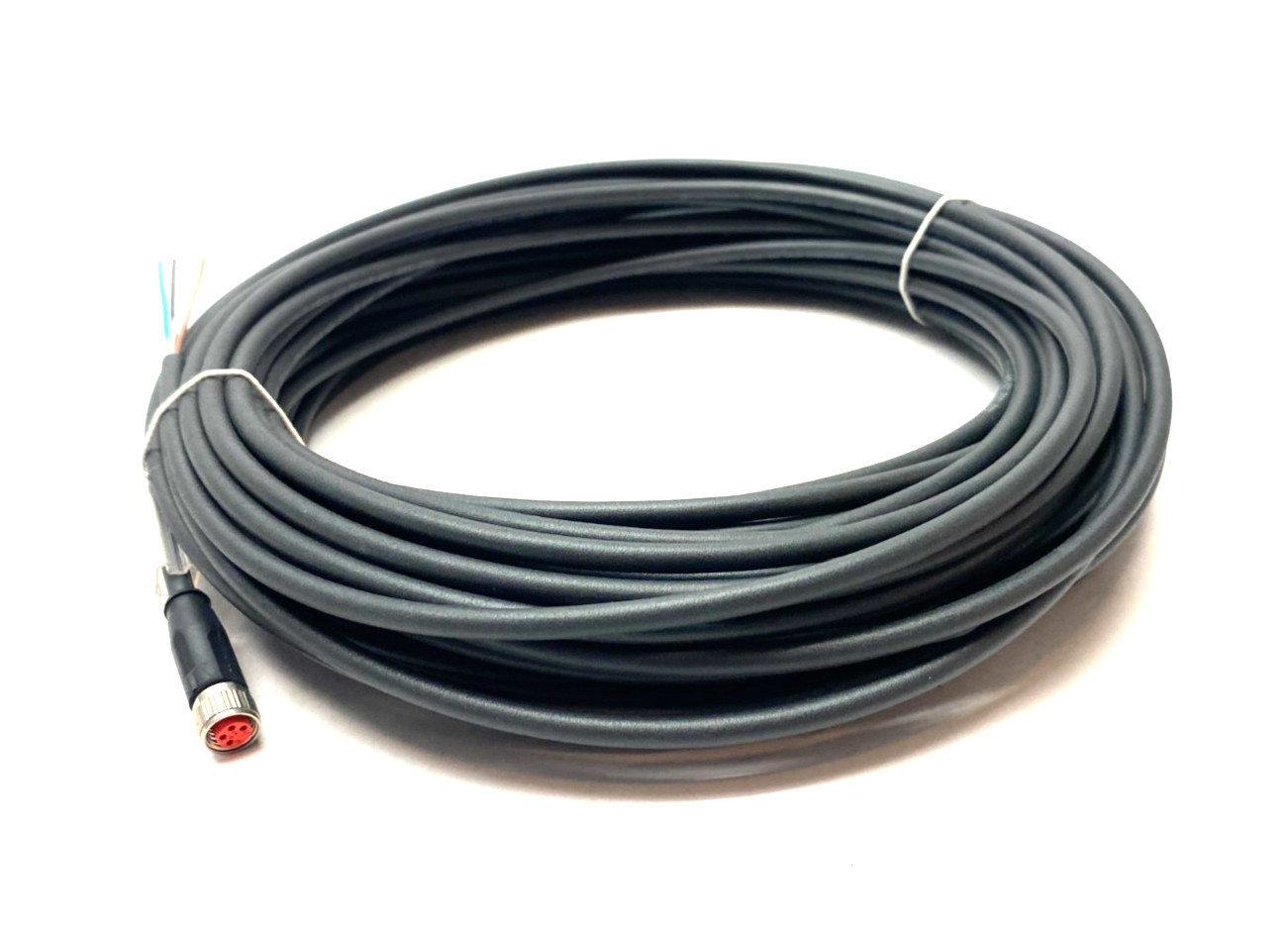 Beckhoff ZK2020-3200-0200 Single Ended Power Cable M8 4-Pin to Leads, 20m Length