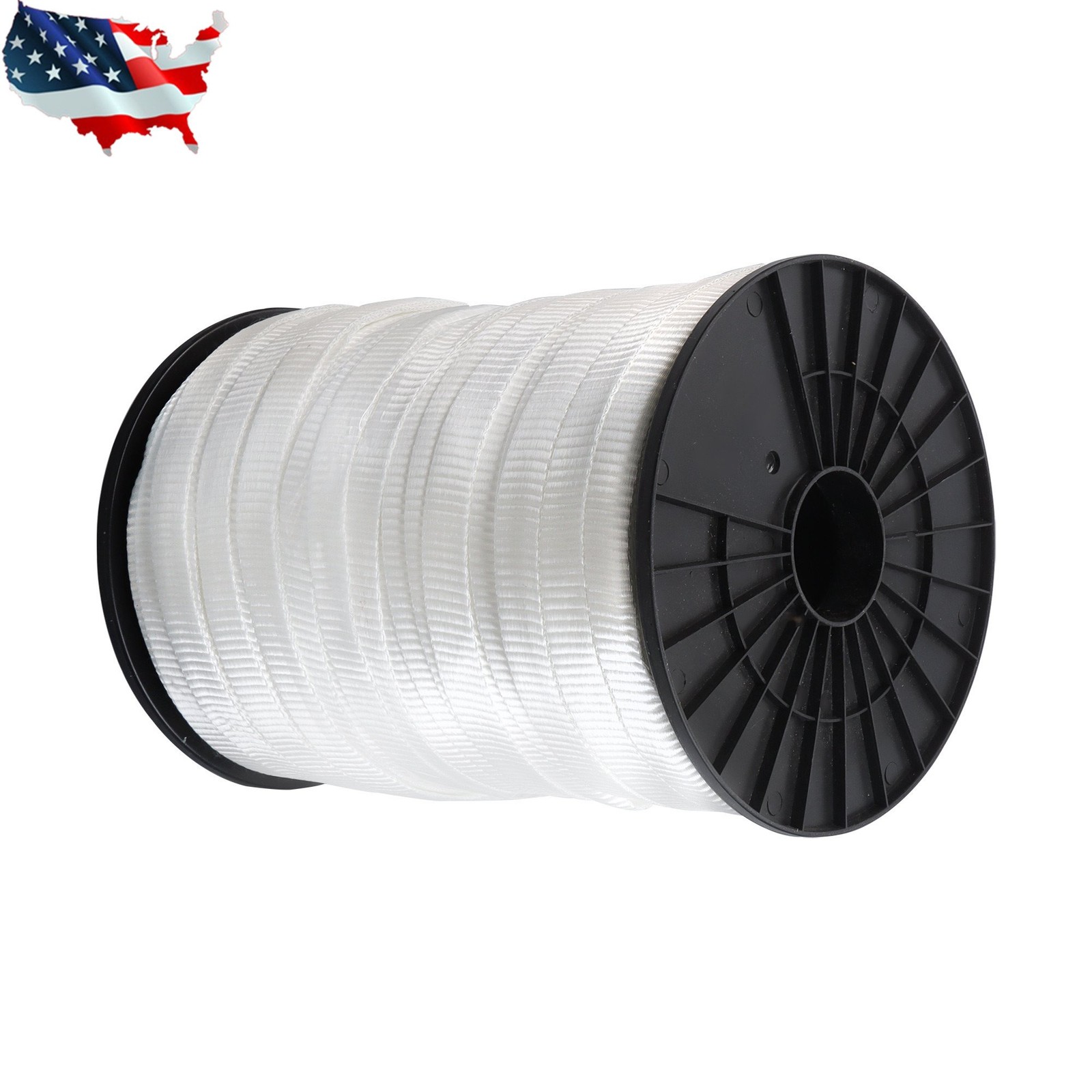 Polyester Pull Tape, 3/4″ x 600′ Mule Tape Flat Rope, 2500 lb Tensile Capacity