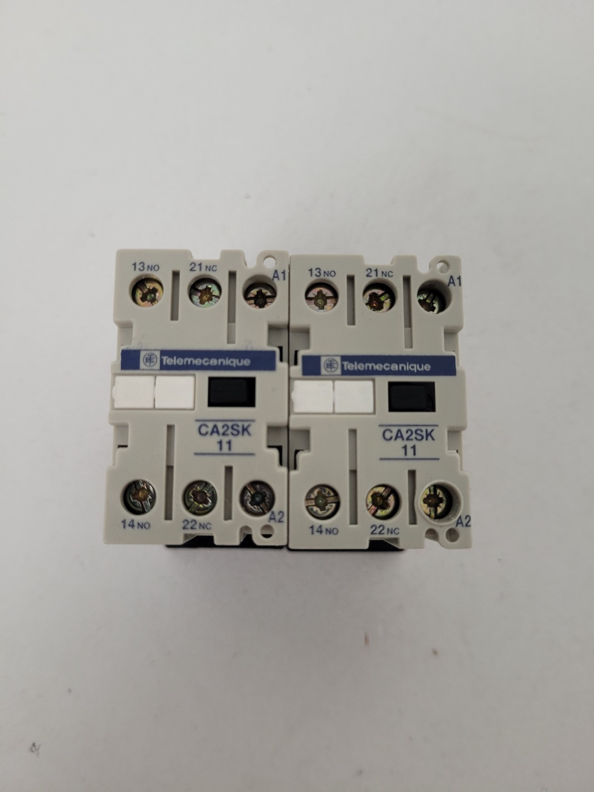 Lot of 2 – CA2SK11 Telemecanique 10 Amp 120V Coil Contactor Control Relay