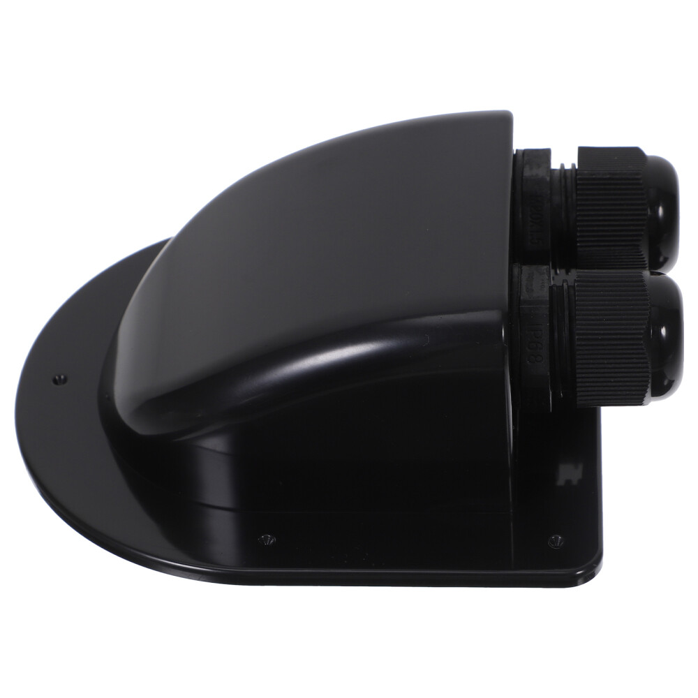 Weatherproof Cable Entry Plate ABS 2-hole Roof Wire Entry Gland Dual Hole Cable