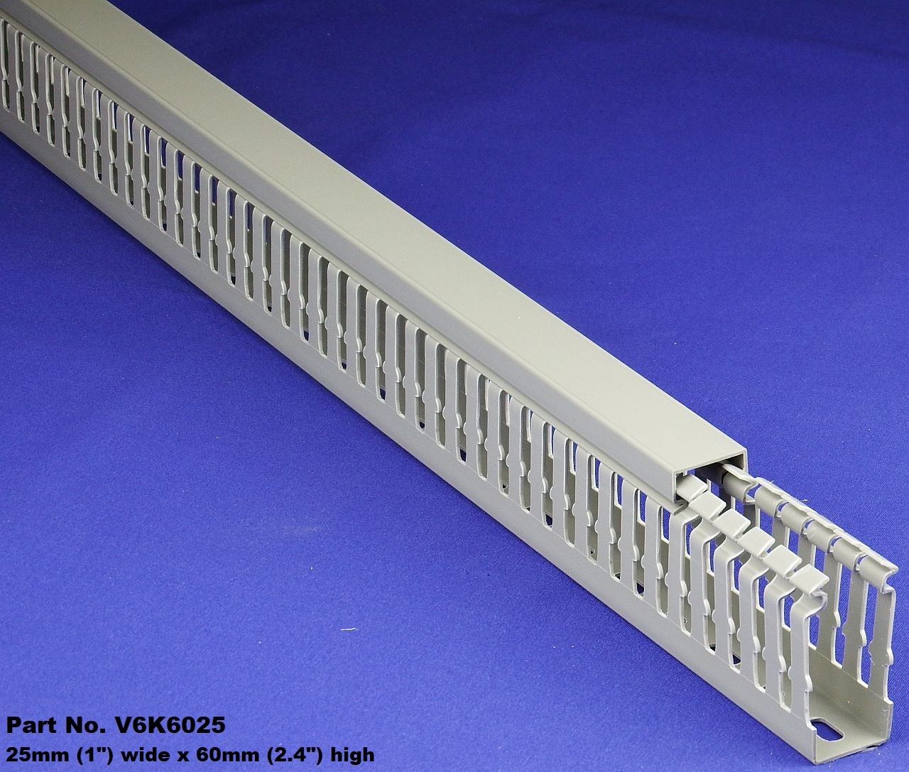 1 Set – 1″x2″x2m Gray High Density Wiring Duct & Cover UL/CE/CSA Listed