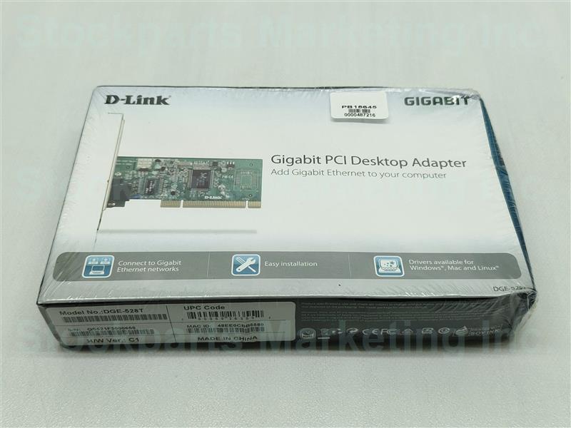 D-Link DGE-528T DGE528T VER.: C1 Gigabit PCI Desktop Adapter NEW NIB