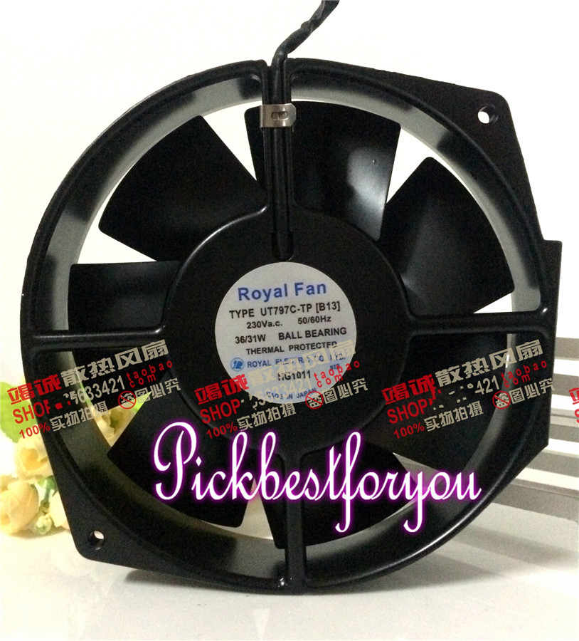 Royal Fan TYPE UT797C-TP[B13] 230VAC 36/31W 50/60HZ 172*150*38mm 2wire #MD43 QL