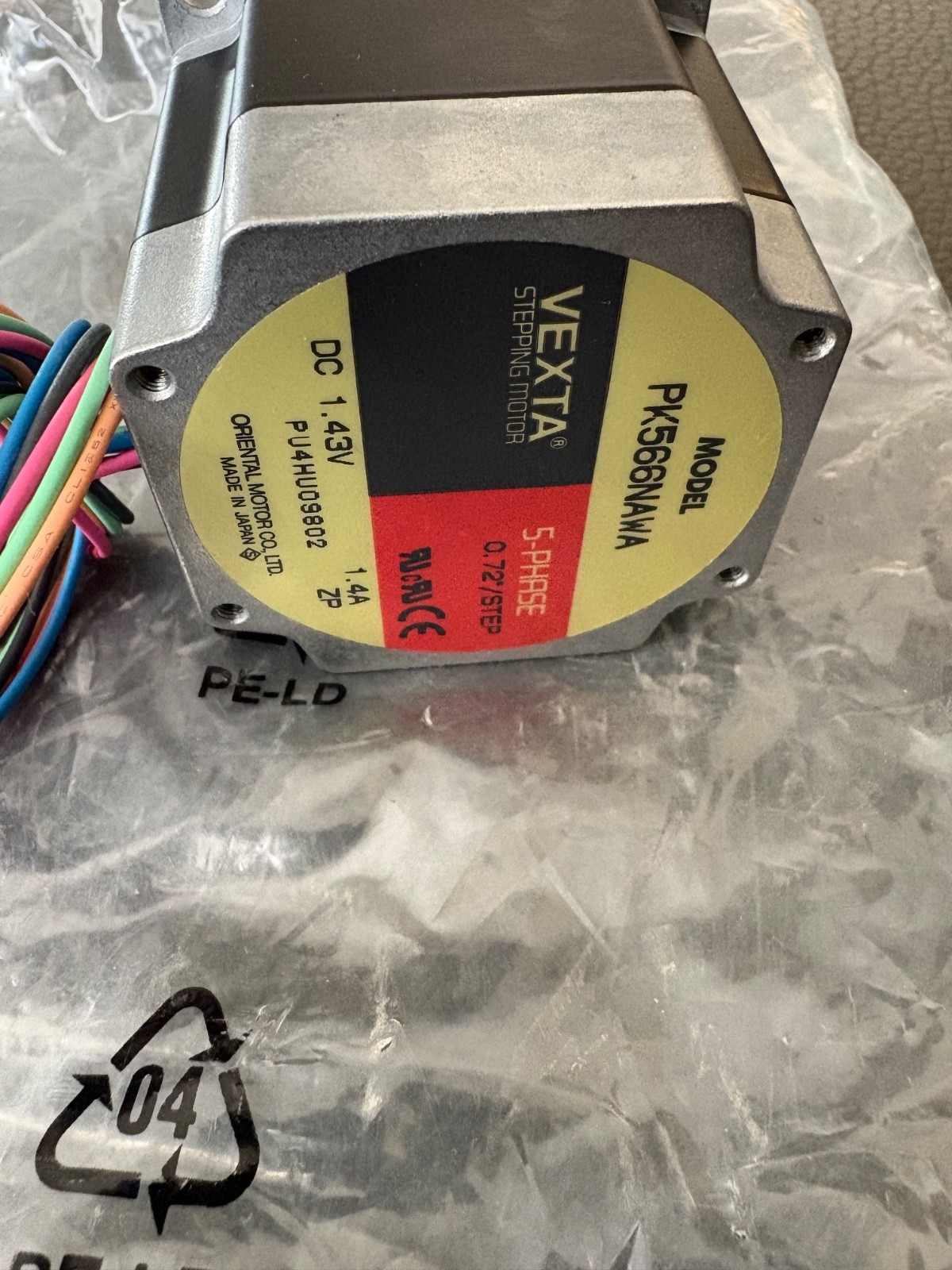 NEW NEVER USED VEXTA stepping motor PK566AE 5-Phase 1.43V. #j12