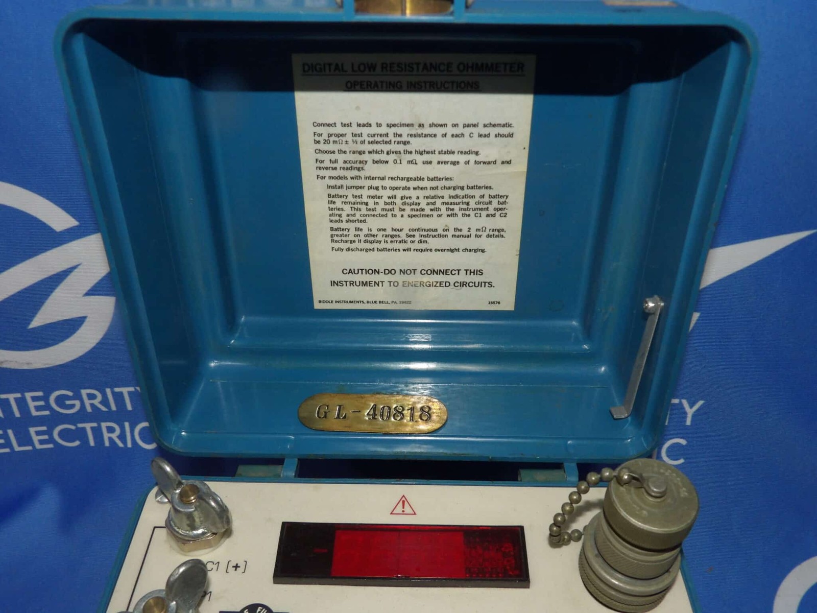 Biddle 247000-7 DLRO Digital Low Resistance Ohmmeter + 1 Year Warranty