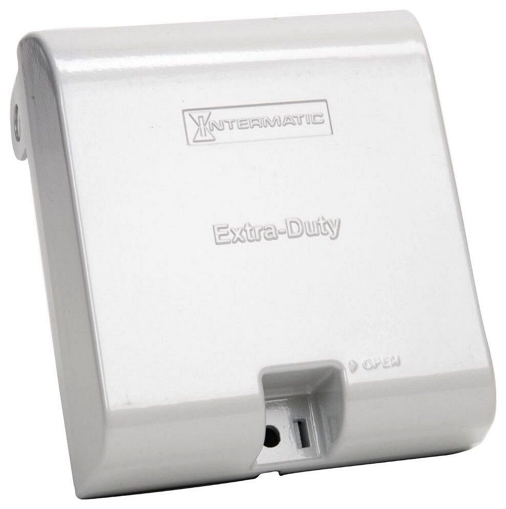 Intermatic WP1030MXD, 2-Gang, (1) Receptacle, Gray, Weatherproof Cover, 1 pc