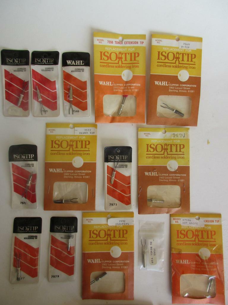 (1x) ISO-TIP WAHL Cordless Standard Replacement Soldering Iron TIP 7700 7800 NOS