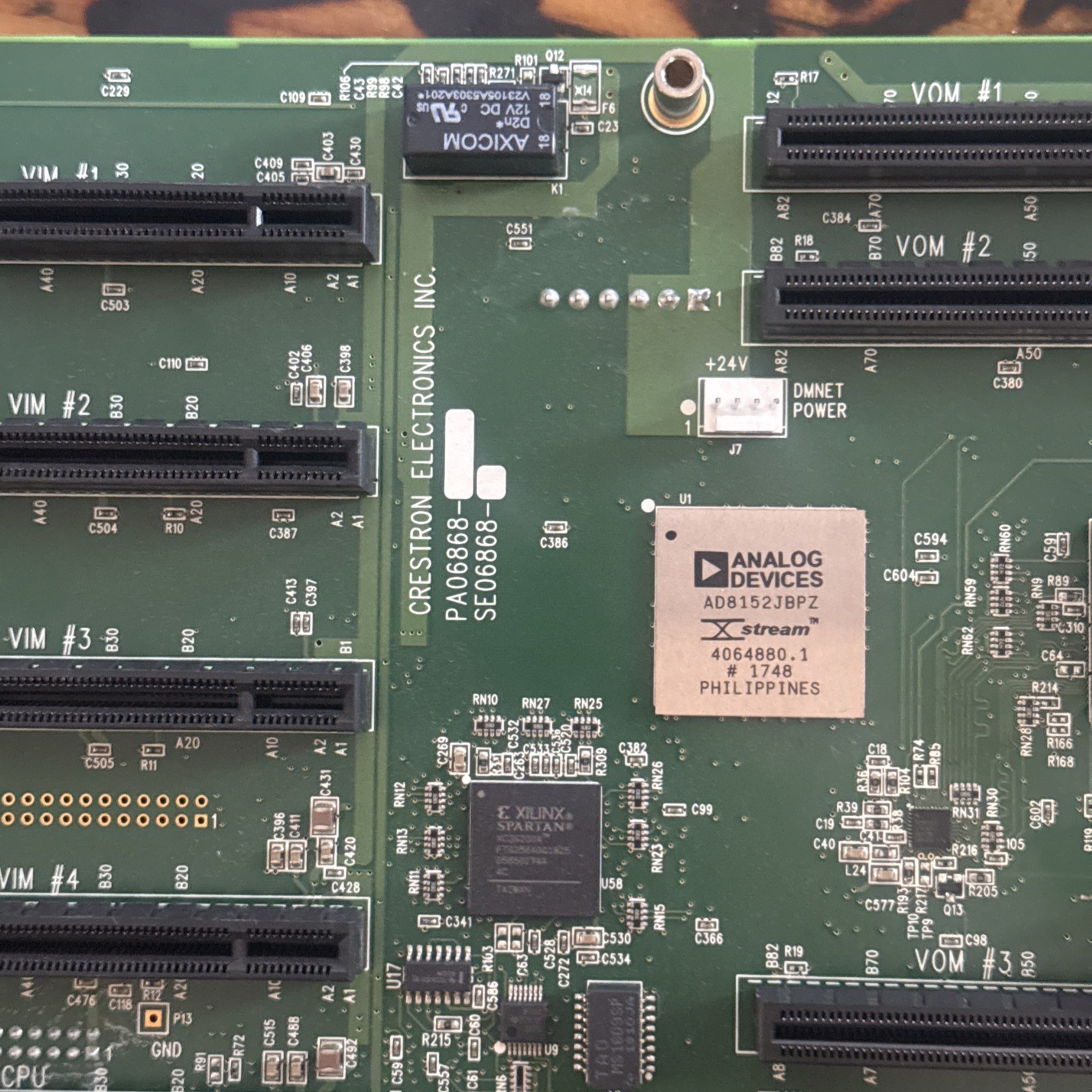 Crestron DM-MD8X8 Main Board PA06868 / SE06868 – VIM CPU Slots – Unused Pullout