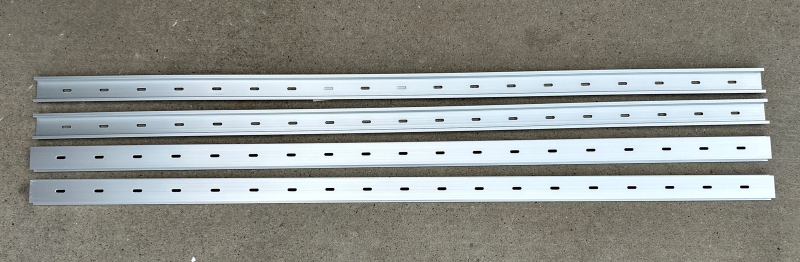 NEW 4pcs IDEC Aluminum DIN Rail 35mm 1m (39”) Low Profile