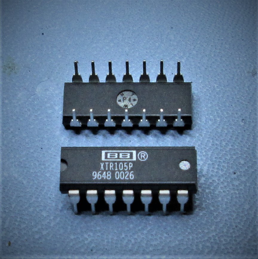 Burr-Brown XTR105P 4-20mA CURRENT Transmitter, Bridge Excitation, Linearization