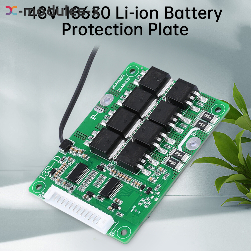 13S 48V 20A 30A Same Port Battery Protection Board for 18650 Li-ion Battery